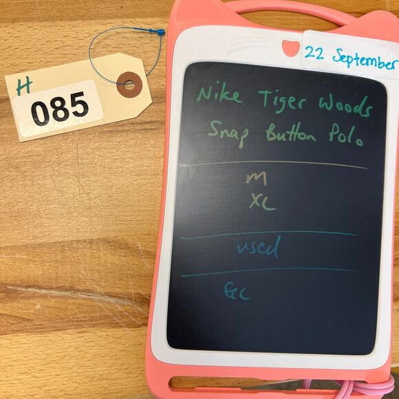 Nike Tiger Woods Shirt Mens XL Extra Large Blue Striped Dri Fit Snap Button Polo - Picture 7 of 8